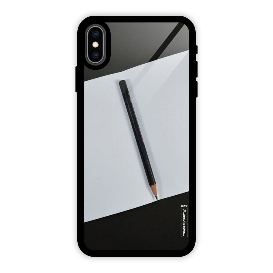 Write Your Thoughts Glass Back Case for iPhone XS Max