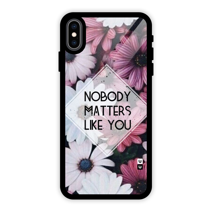 You Matter Glass Back Case for iPhone XS Max