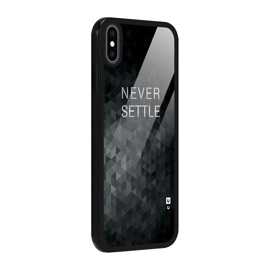 Abstract No Settle Glass Back Case for iPhone XS Max