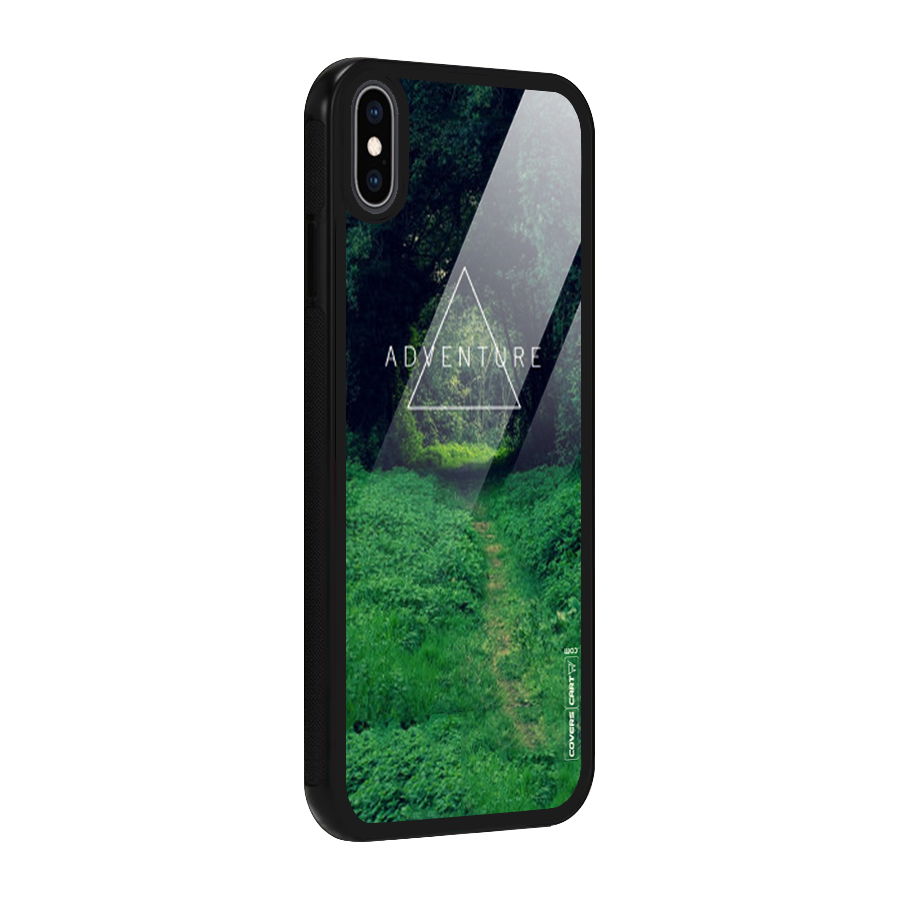 Adventure Take Glass Back Case for iPhone XS Max