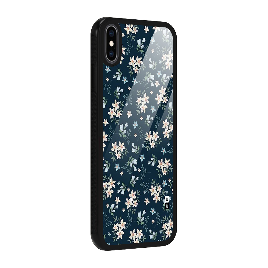 Aesthetic Bloom Glass Back Case for iPhone XS Max