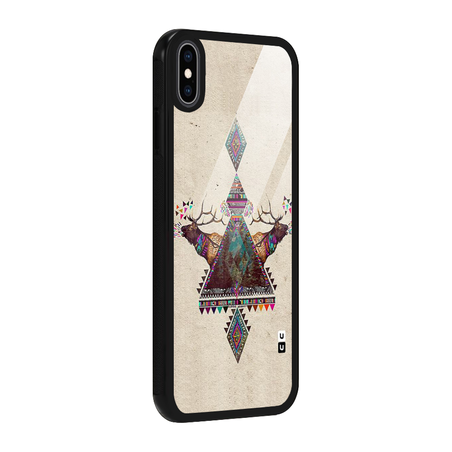 Aesthetic Bull Glass Back Case for iPhone XS Max