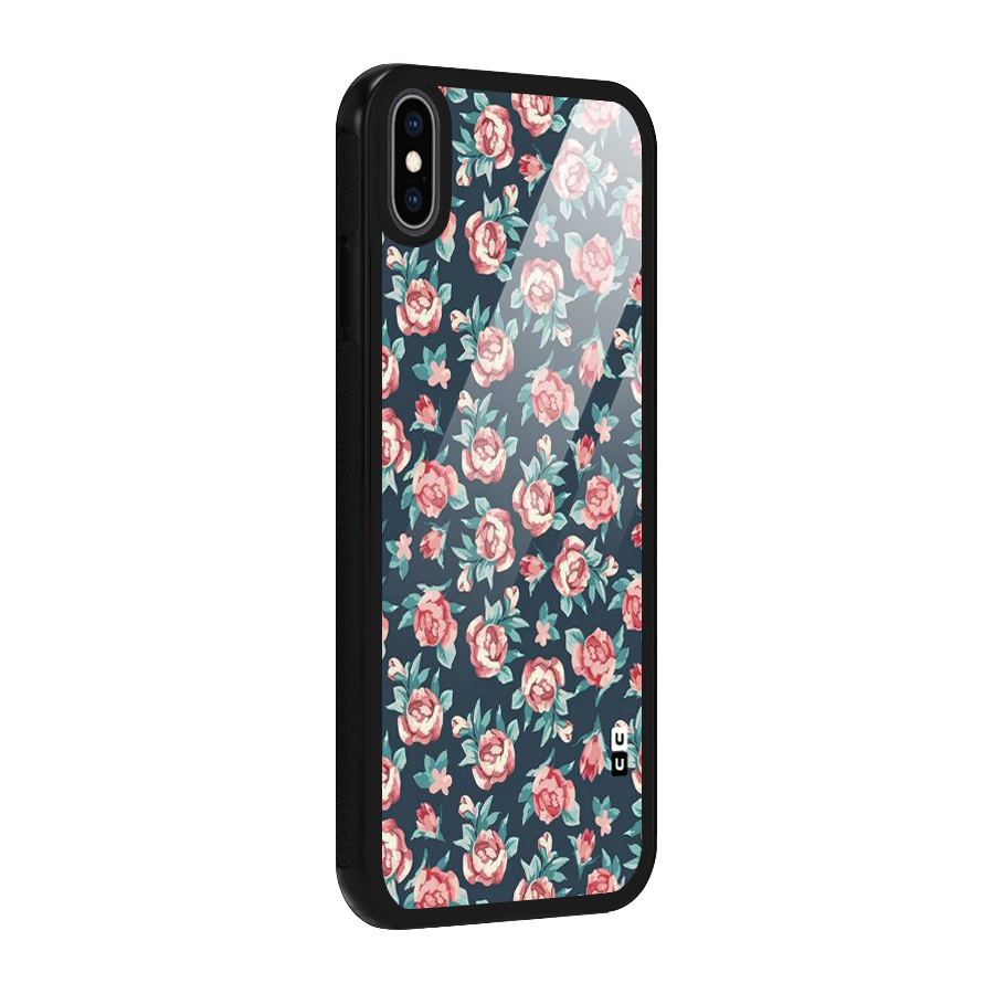 All Art Bloom Glass Back Case for iPhone XS Max