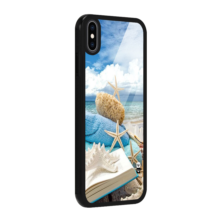 Beach Sky Glass Back Case for iPhone XS Max