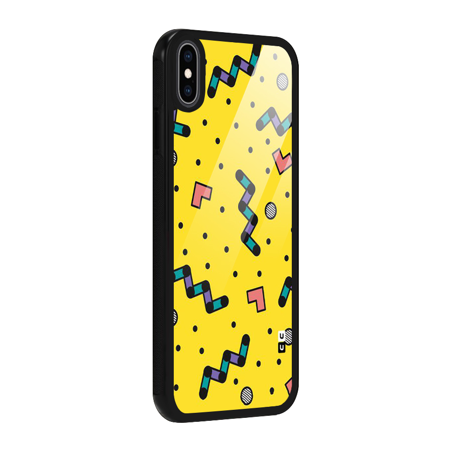 Block Shades Glass Back Case for iPhone XS Max