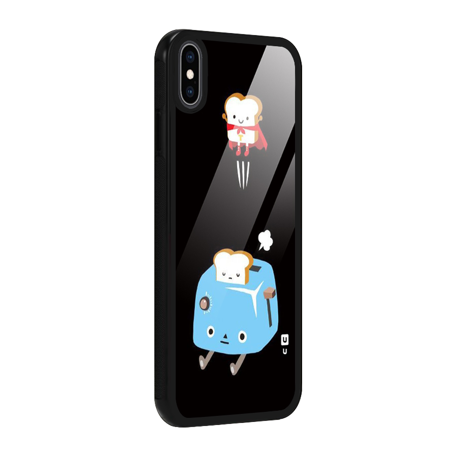 Bread Toast Glass Back Case for iPhone XS Max