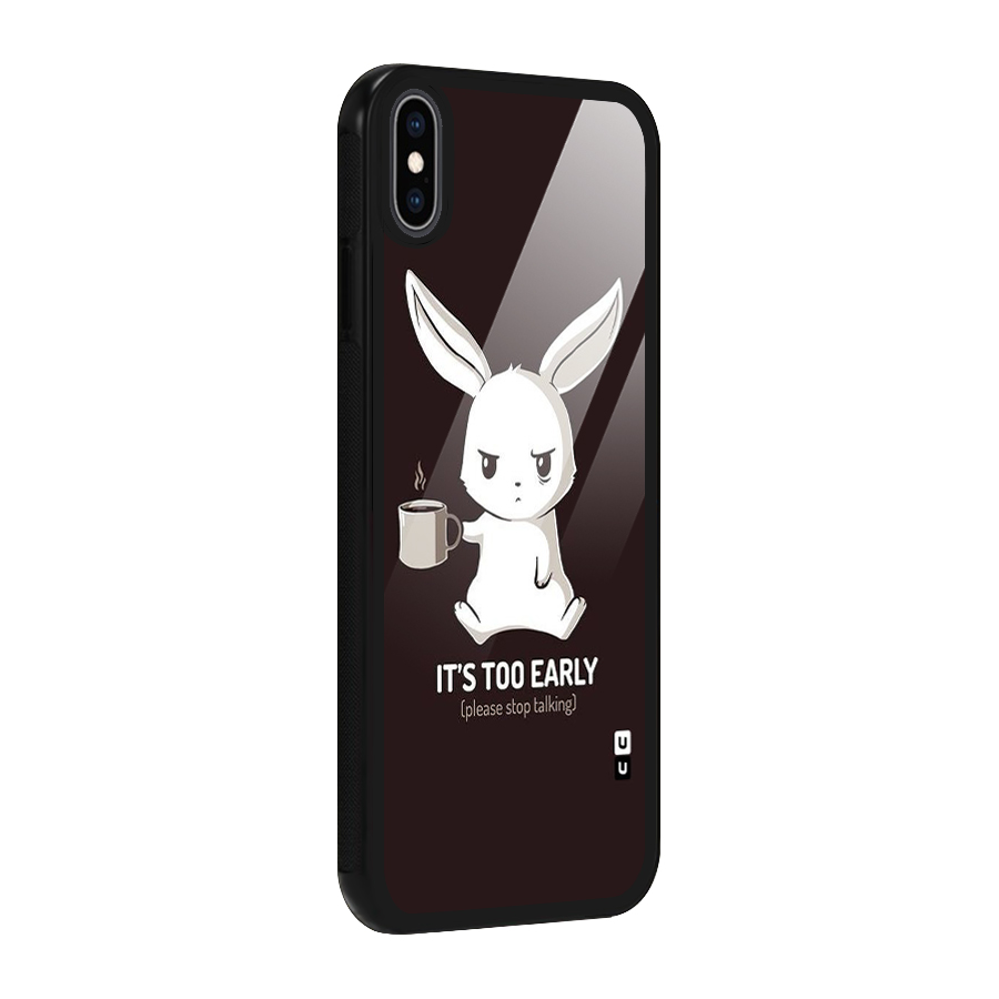 Bunny Early Glass Back Case for iPhone XS Max