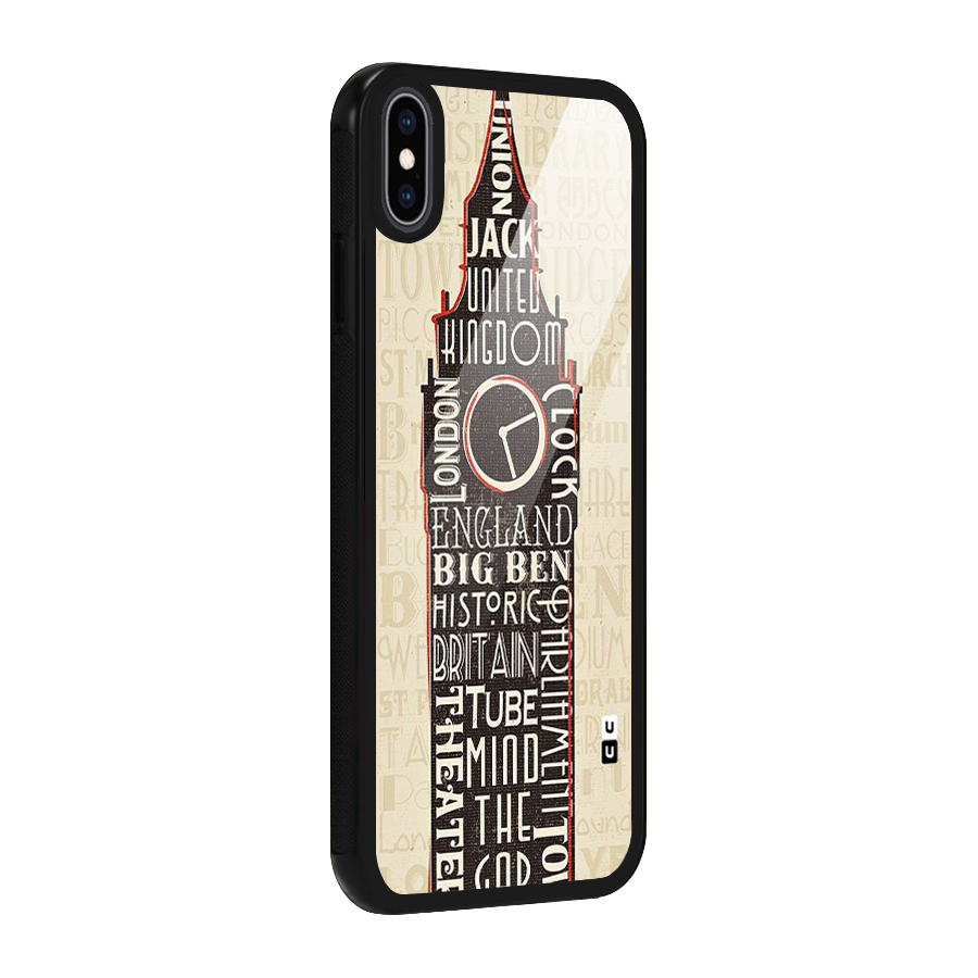 Cap City Design Glass Back Case for iPhone XS Max