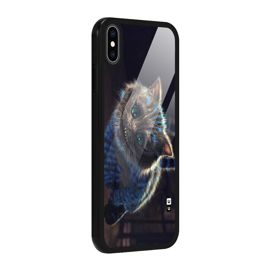 Cat Smile Glass Back Case for iPhone XS Max