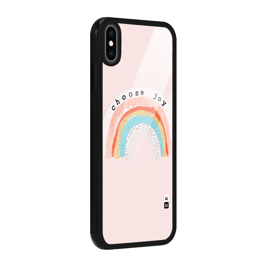 Choose Joy Glass Back Case for iPhone XS Max