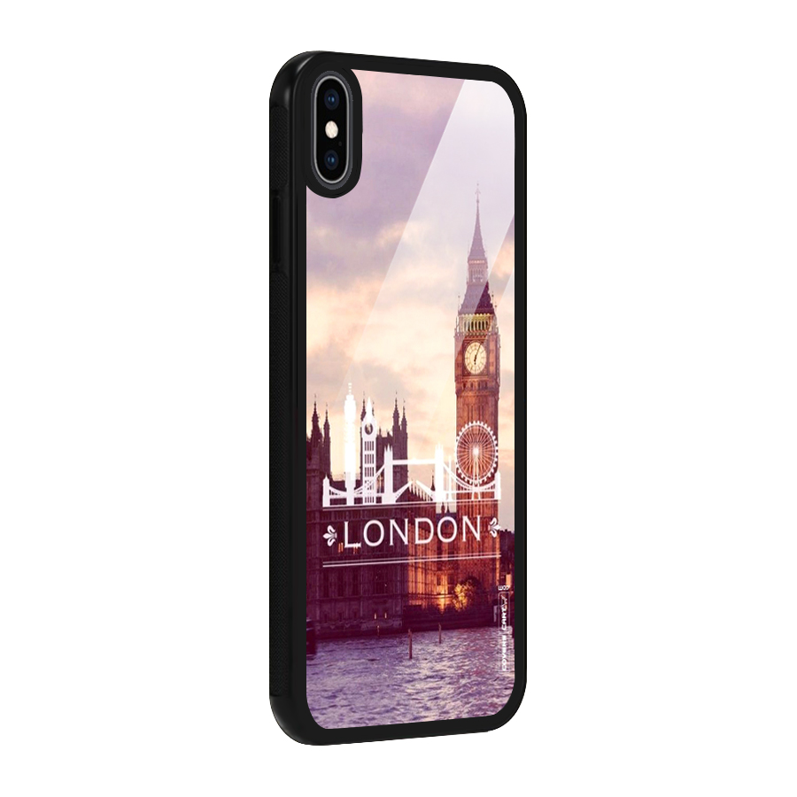 City Tower Glass Back Case for iPhone XS Max