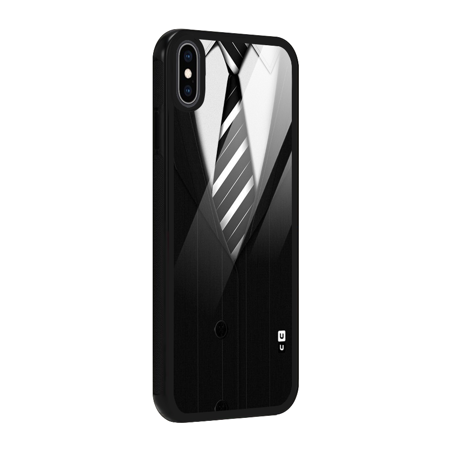 Classic Ready Suit Glass Back Case for iPhone XS Max