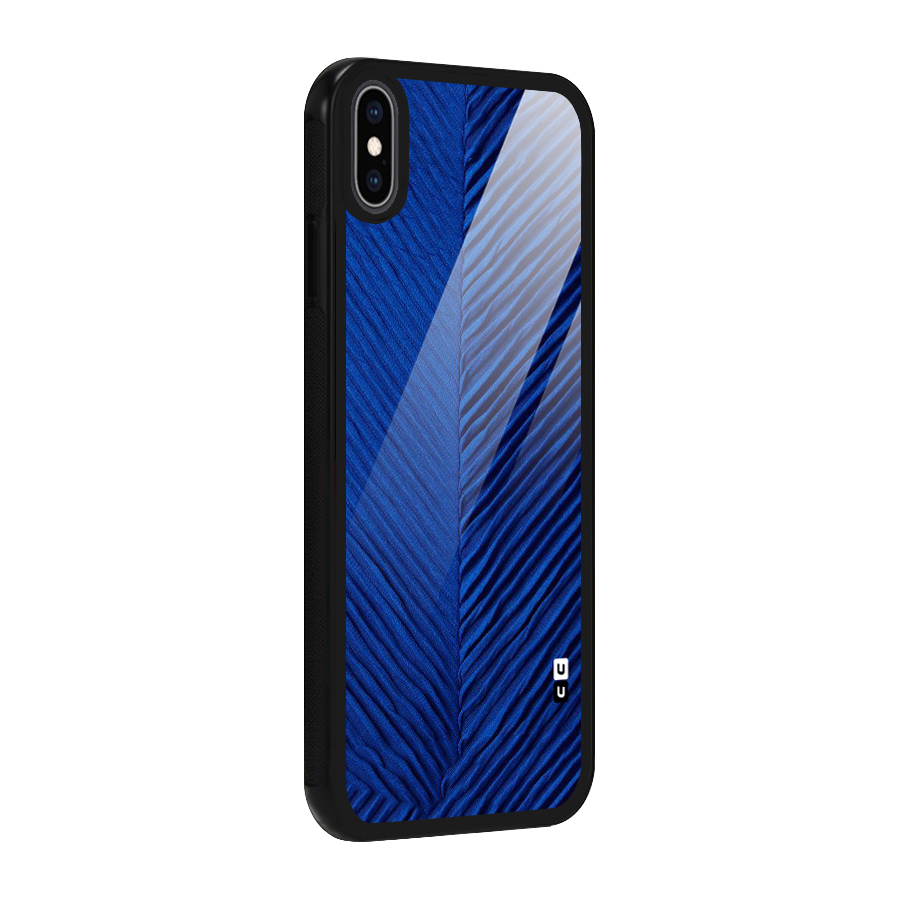 Classy Blues Glass Back Case for iPhone XS Max