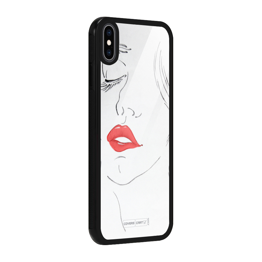Classy Girl Glass Back Case for iPhone XS Max