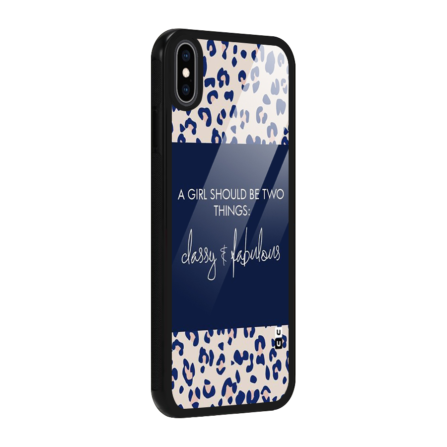 Classy and Fabulous Glass Back Case for iPhone XS Max
