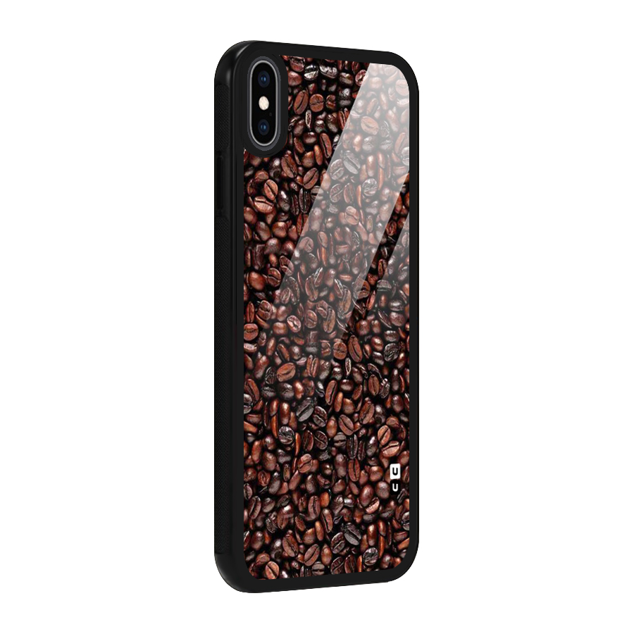 Cocoa Beans Glass Back Case for iPhone XS Max