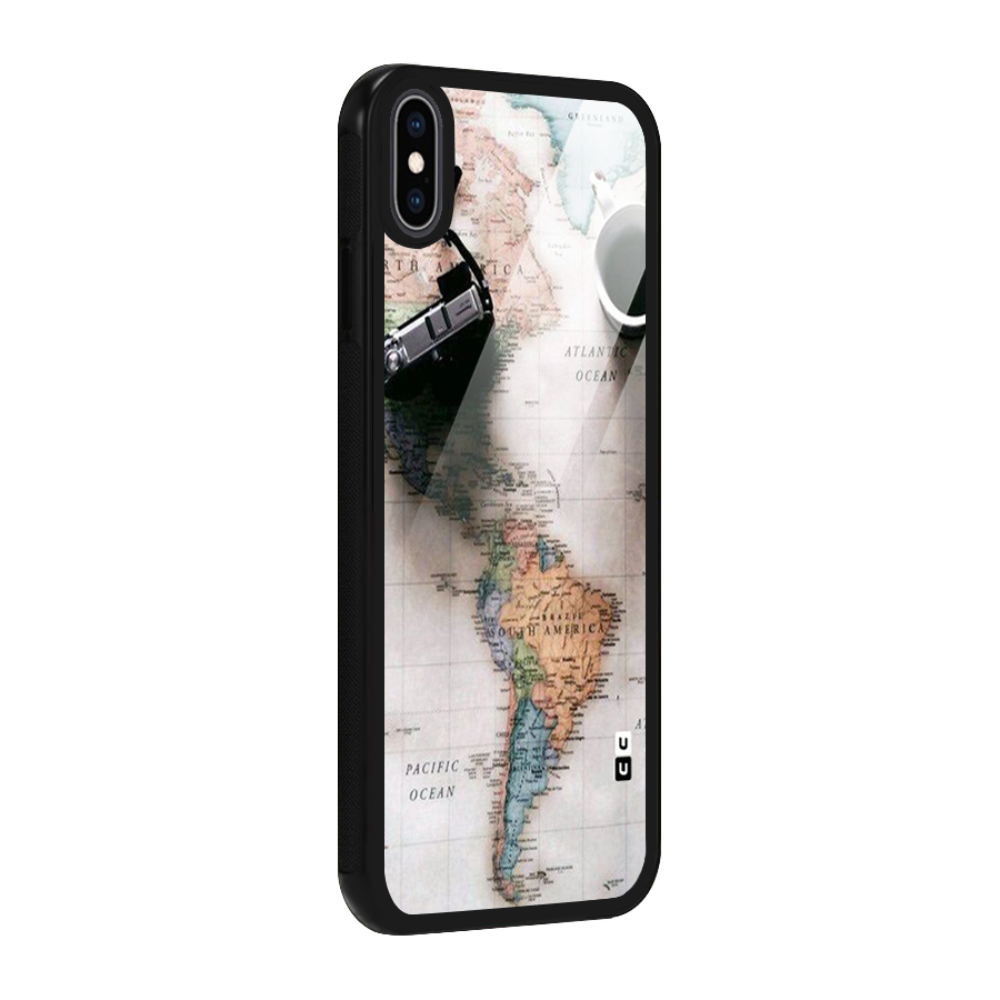 Coffee And Travel Glass Back Case for iPhone XS Max