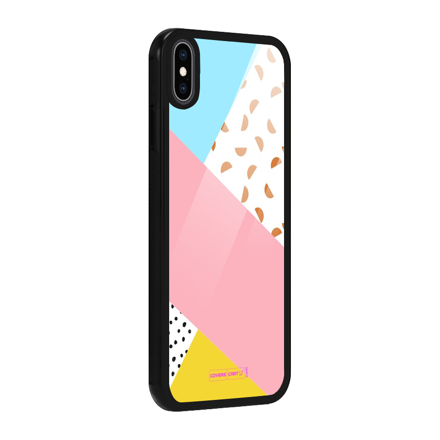 Colorful Abstract Glass Back Case for iPhone XS Max