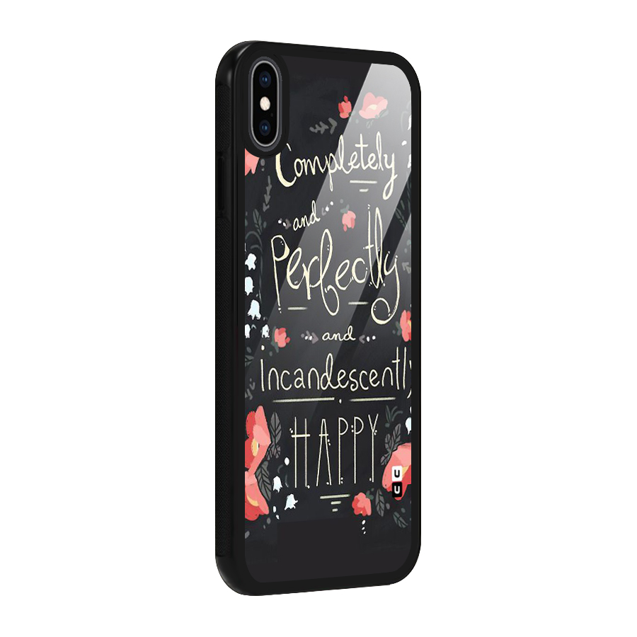 Completely Happy Glass Back Case for iPhone XS Max