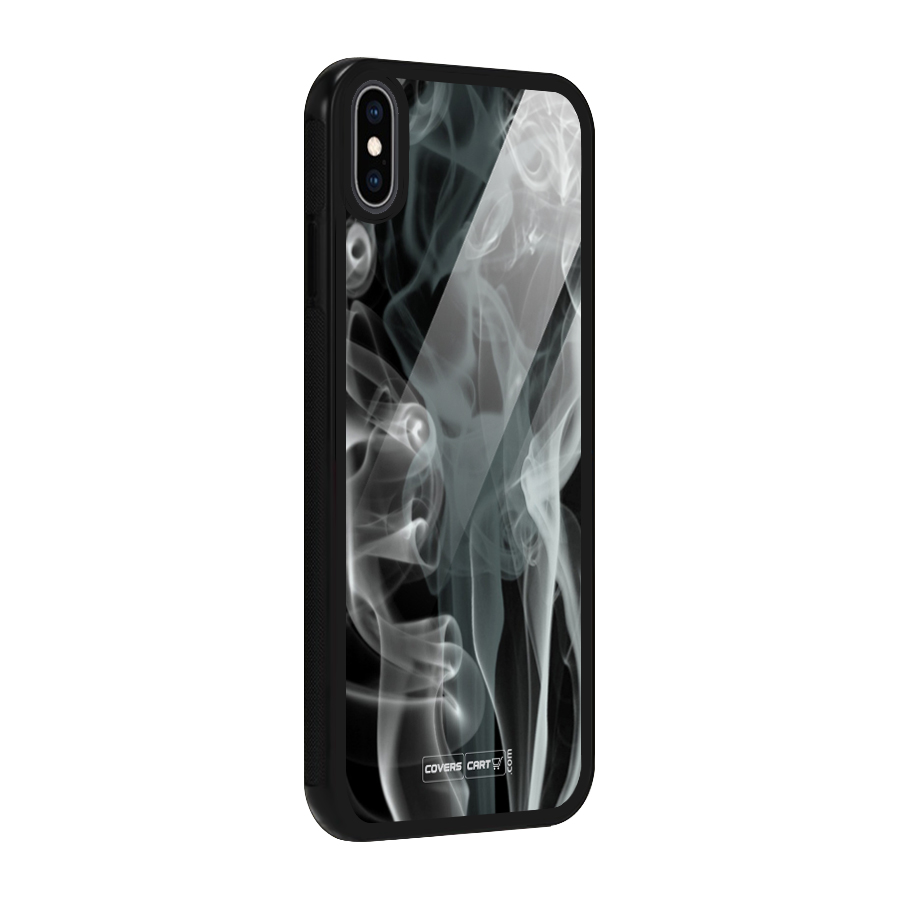 Dense Smoke Glass Back Case for iPhone XS Max