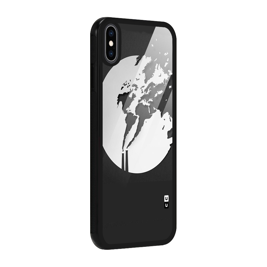 Disorted Design Black Glass Back Case for iPhone XS Max