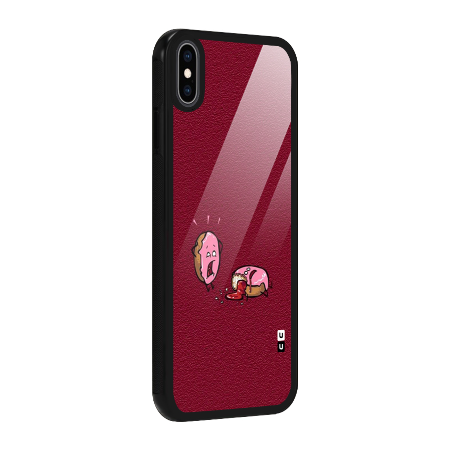 Donut Murder Glass Back Case for iPhone XS Max