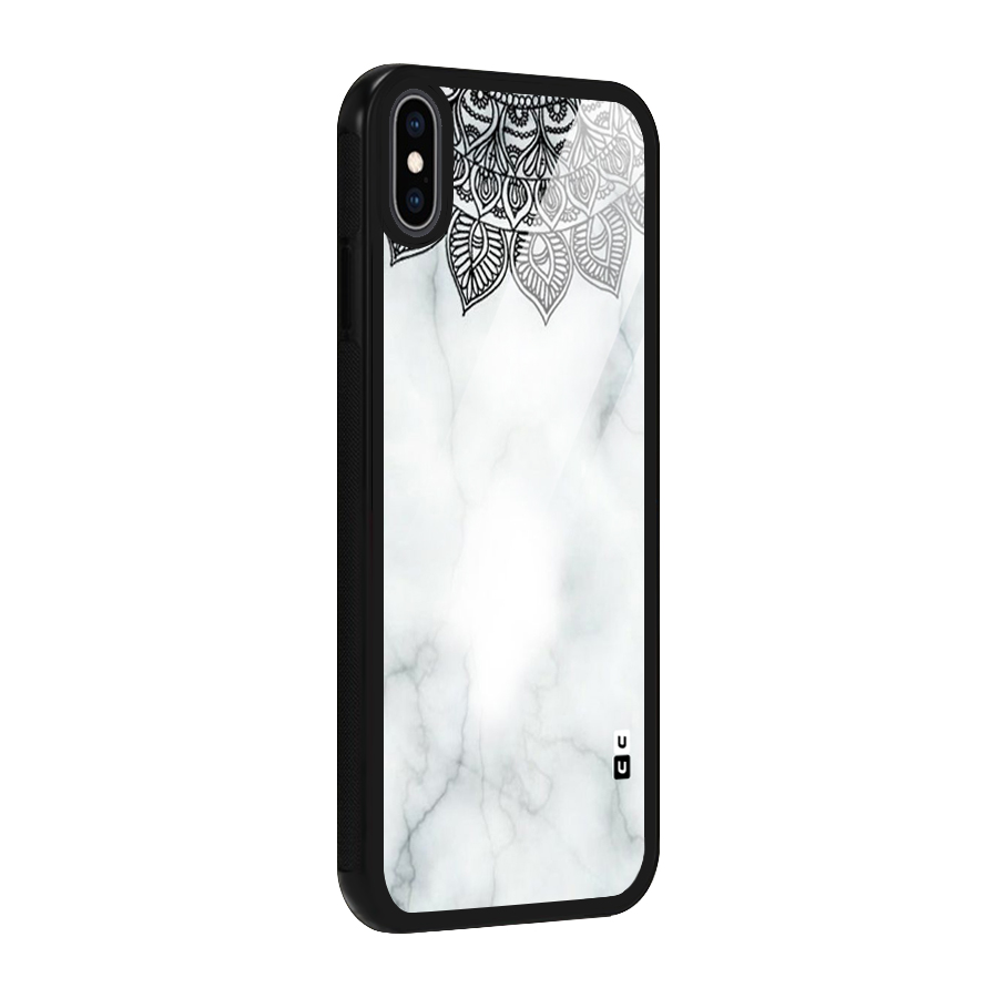 Exotic Marble Pattern Glass Back Case for iPhone XS Max