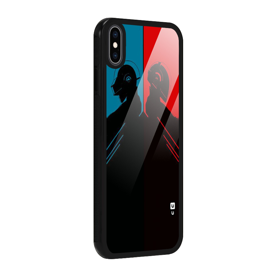 Fight Colours Glass Back Case for iPhone XS Max