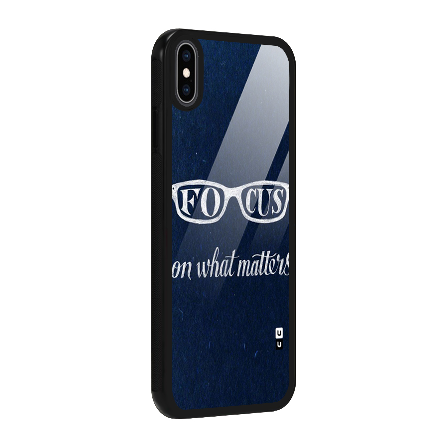 Focus Matters Glass Back Case for iPhone XS Max