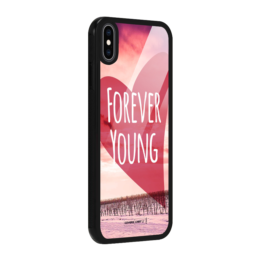 Forever Young Glass Back Case for iPhone XS Max