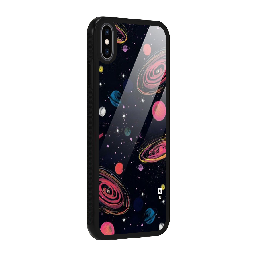 Galaxy Beauty Glass Back Case for iPhone XS Max