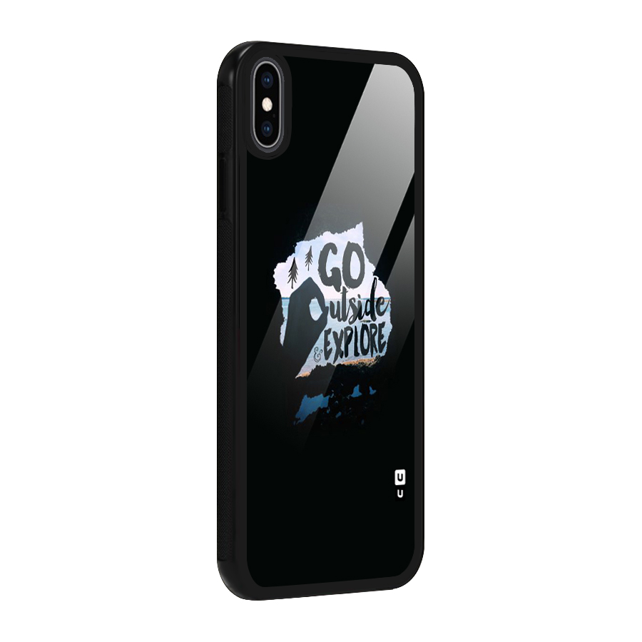 Go Outside Glass Back Case for iPhone XS Max