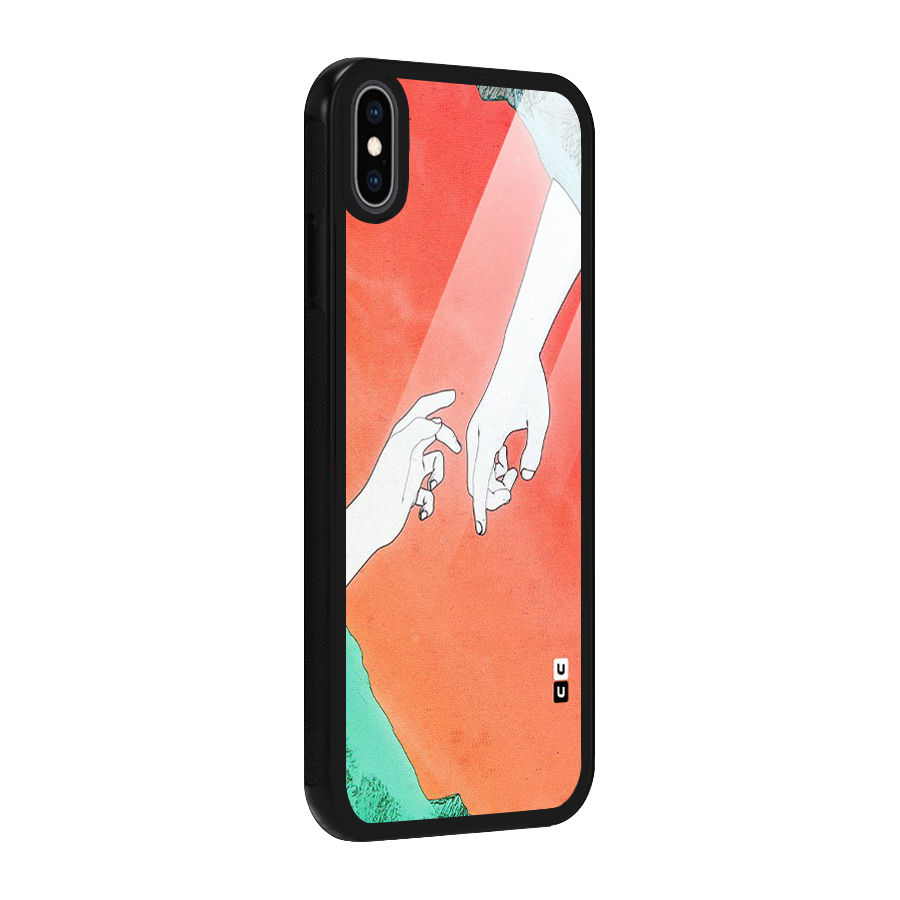 Hand Paint Drawing Glass Back Case for iPhone XS Max