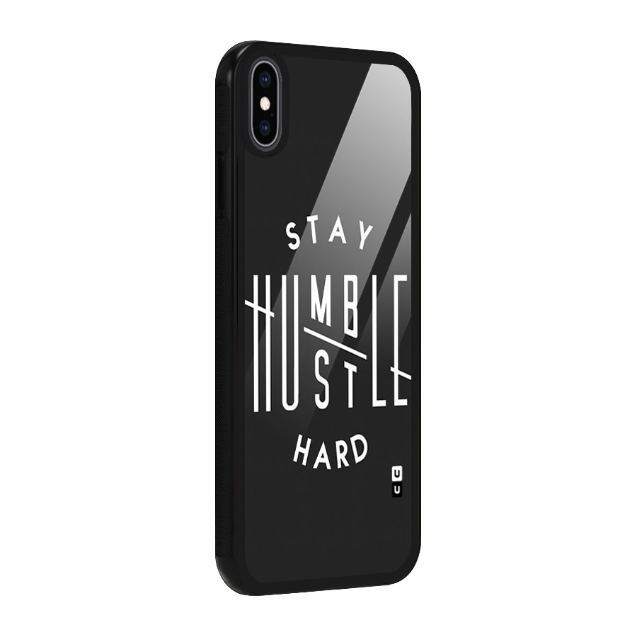 Hustle Hard Glass Back Case for iPhone XS Max