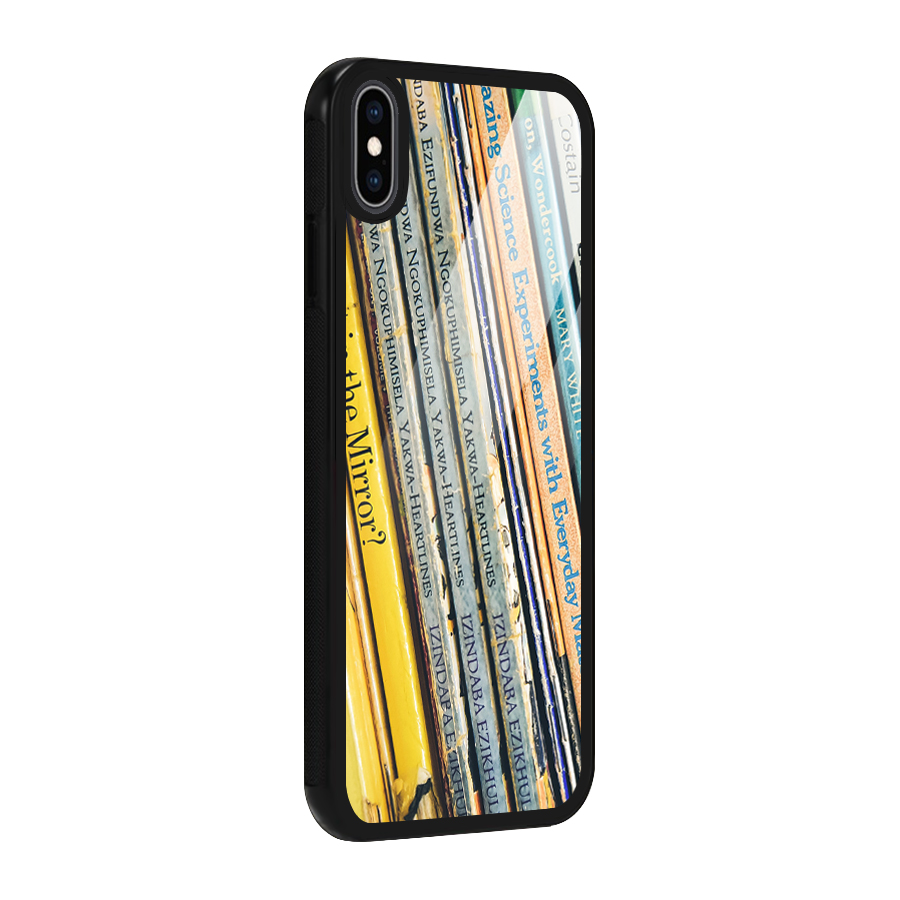 In Love with Books Glass Back Case for iPhone XS Max