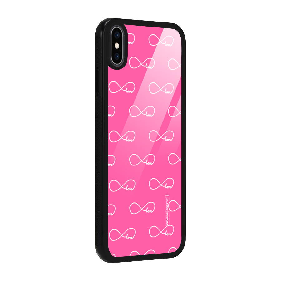 Infinity Love Glass Back Case for iPhone XS Max