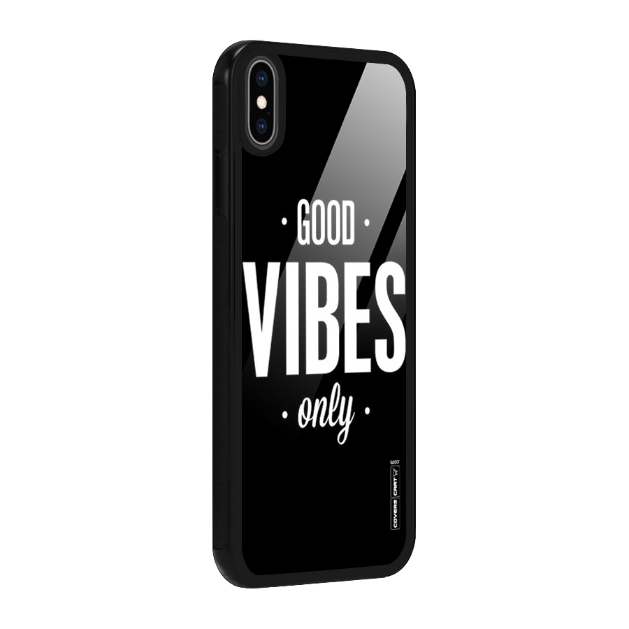 Just Vibes Glass Back Case for iPhone XS Max