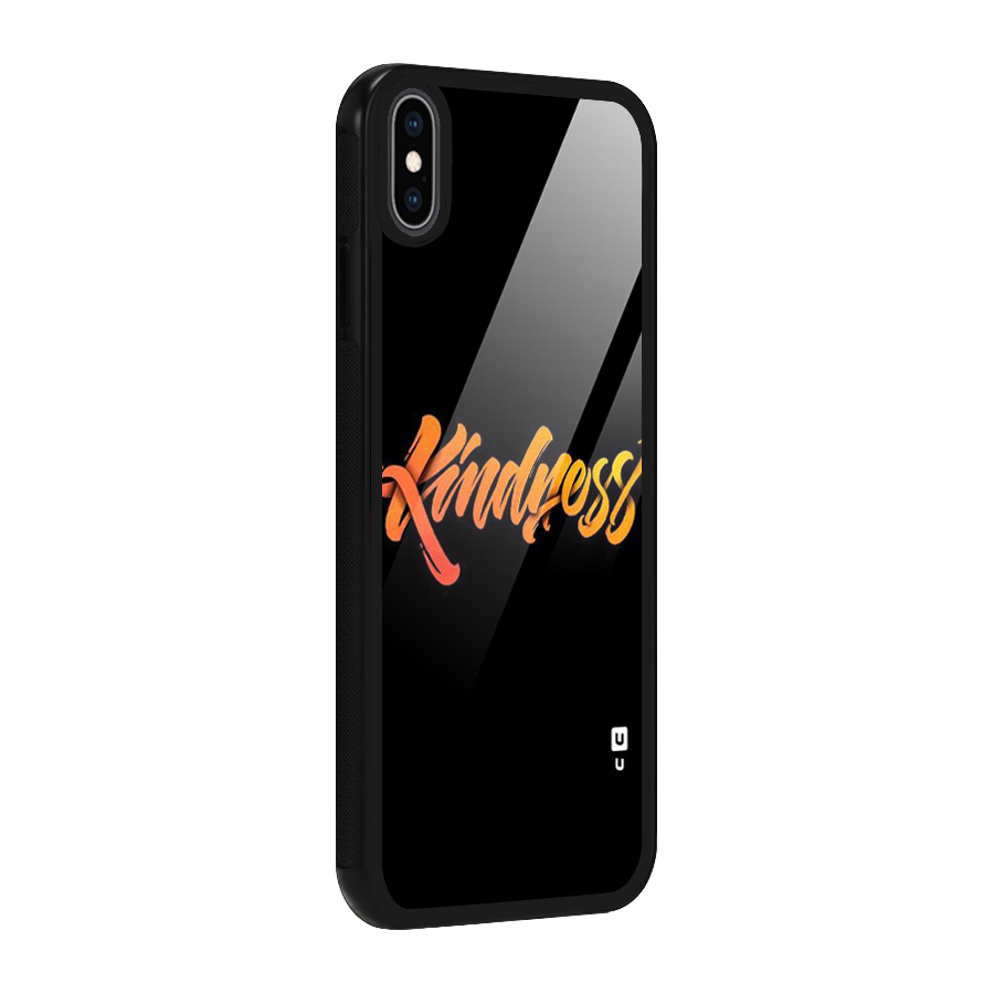 Kindness Glass Back Case for iPhone XS Max