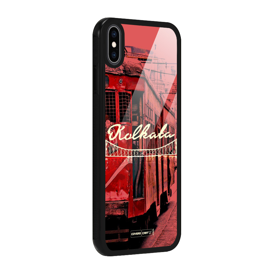 Kolkata Citystyle Glass Back Case for iPhone XS Max