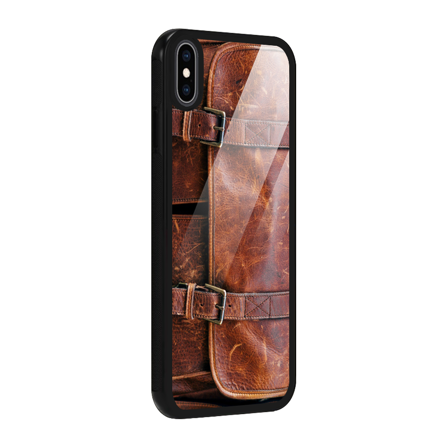Bag Design (Printed) Glass Back Case for iPhone XS Max