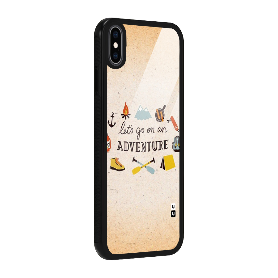 Lets Adventure Life Glass Back Case for iPhone XS Max