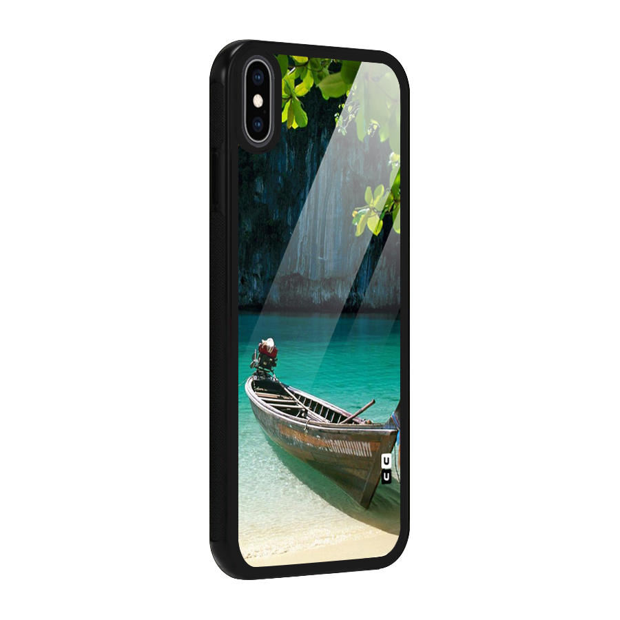Lets Cross Over Glass Back Case for iPhone XS Max