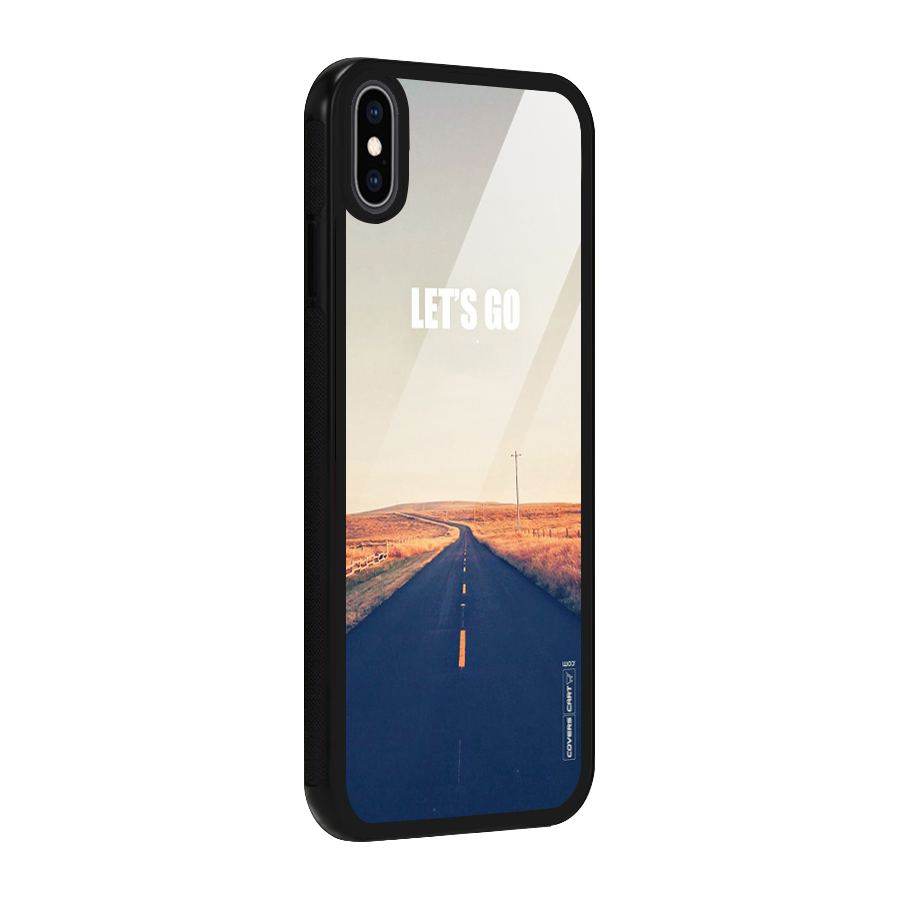 Lets Wander Glass Back Case for iPhone XS Max
