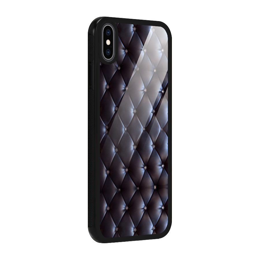 Luxury Pattern Glass Back Case for iPhone XS Max