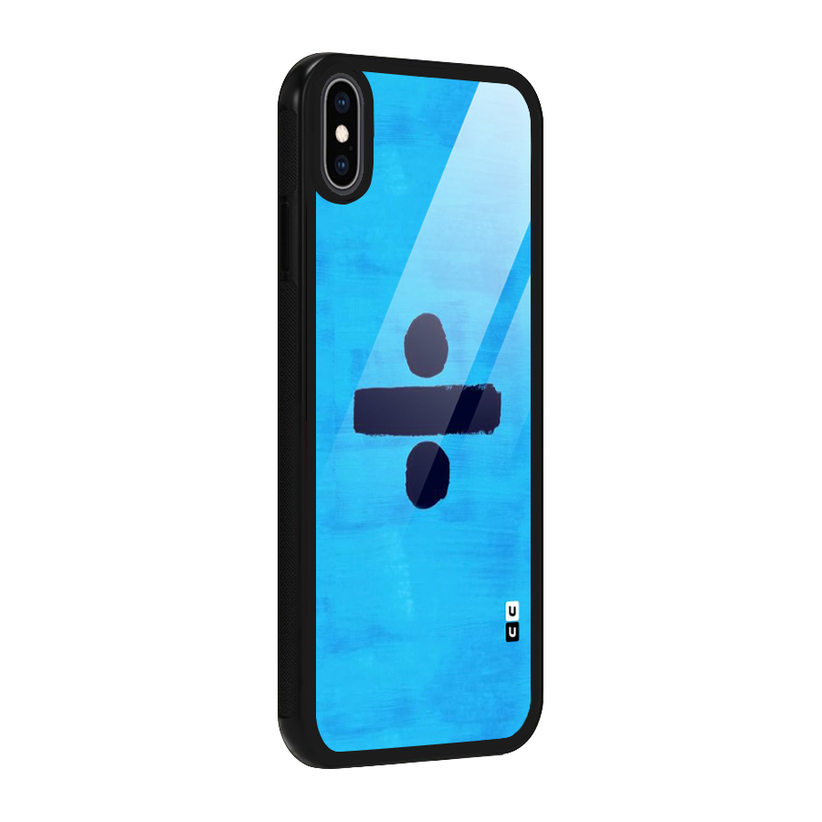 Math And Blue Glass Back Case for iPhone XS Max