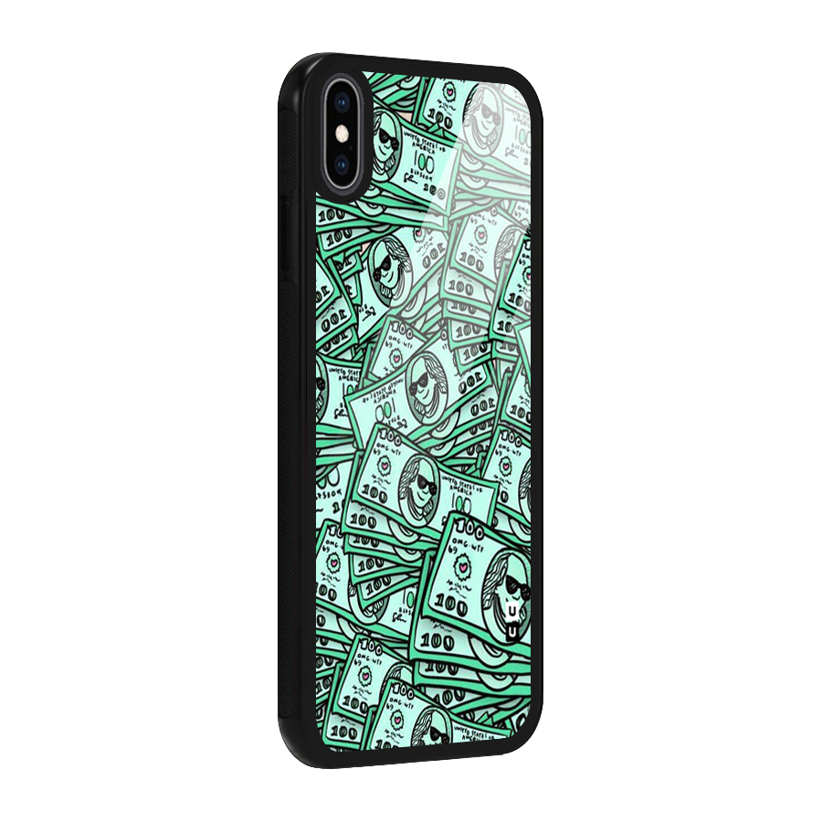 Money Swag Glass Back Case for iPhone XS Max