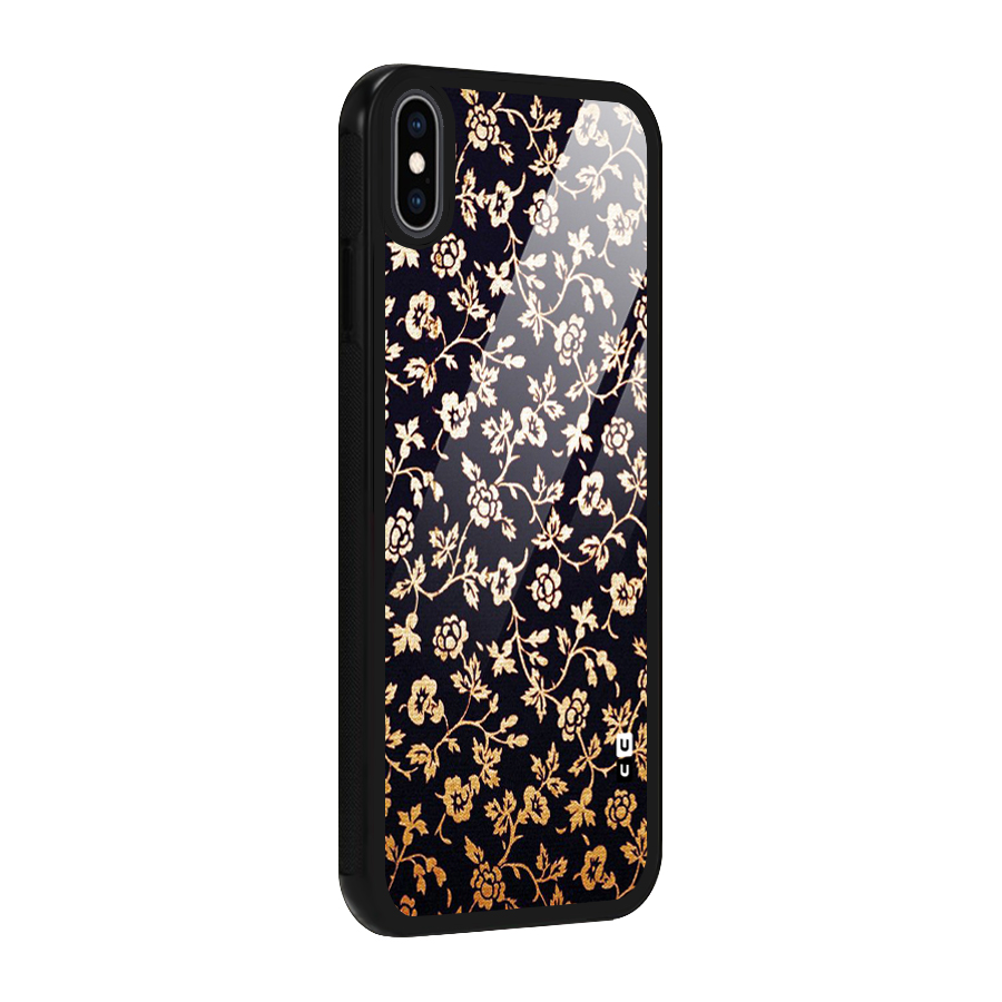 Most Beautiful Floral Glass Back Case for iPhone XS Max