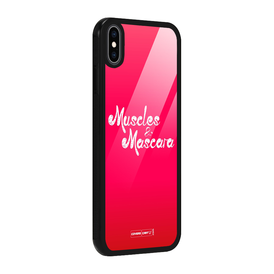 Muscles and Mascara Glass Back Case for iPhone XS Max