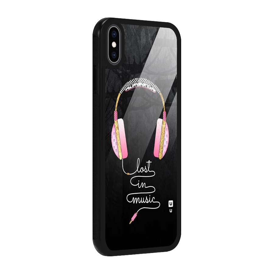 Music Lost Glass Back Case for iPhone XS Max