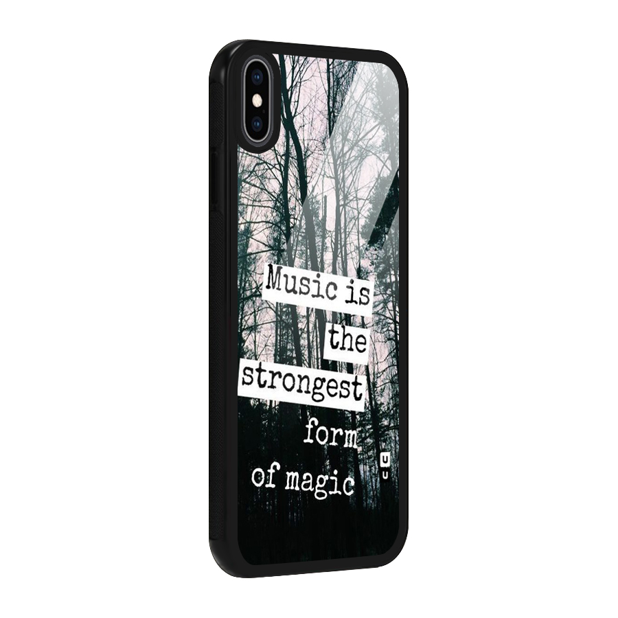 Music Magic Glass Back Case for iPhone XS Max
